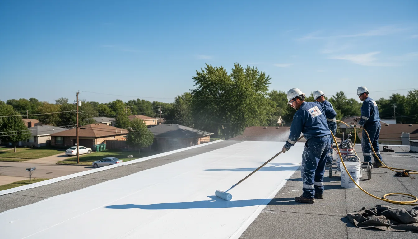 Commercial roof coating in Thorpe, WV near me